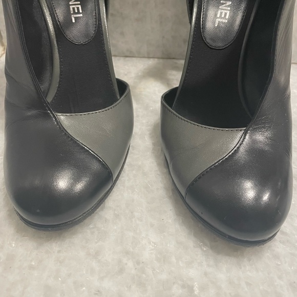 Chanel Black/Grey Bottines/Booties/Heels - Picture 9 of 11